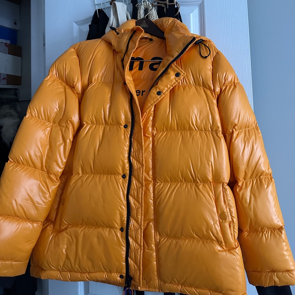 TNA Bold Orange Puffer Jacket